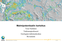 GTK:n malmipotentiaalin kartoitus/Nykänen