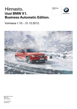 Lataa BMW X1 uusin Business Automatic Edition