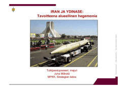 Majuri Juha Mäkelän Iran esitelmä 3.11.2010