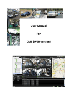 User Manual For CMS (WEB version)