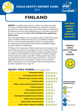 Finland 2012 - European Child Safety Alliance