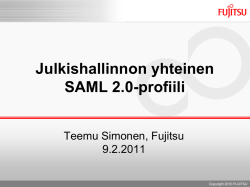 Julkishallinnon yhteinen SAML 2.0-profiili