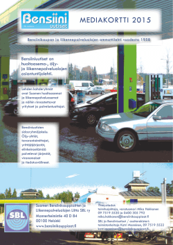 mediakortti 2015 - Suomen Bensiinikauppiaitten ja