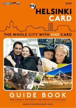 GUIDE BOOK - Helsinki Card