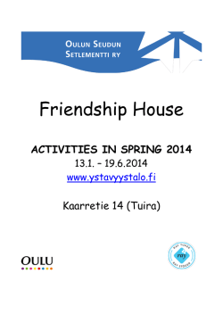 Friendship House - Oulun Seudun Setlementti ry