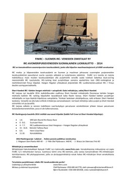 MESSUESITE 2014 vene - Suomen IRC veneiden omistajat ry