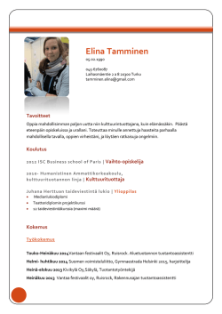 Elina Tamminen CV 2014.pdf