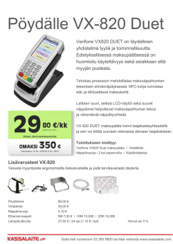 Suomen Kassalaite / Verifone VX-820 ADSL