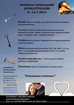 2013 Työkalupakki Avioliittoleiri_A5 esite