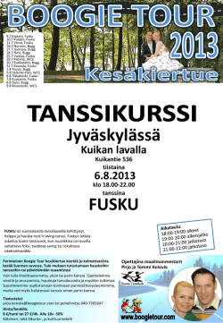 6.8 (ti) Jyväskylä, Kuikan lava, FUSKU