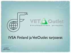 IVSA Finland ja VetOutlet tarjoavat