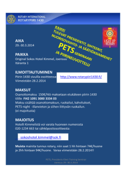 Kutsu ja ohjelma - Rotarypiiri 1430