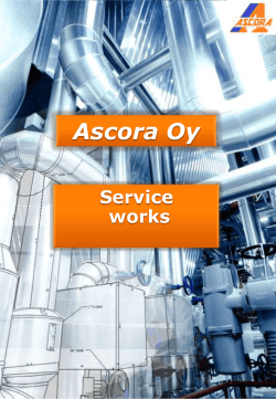 Ascora Oy on elinkaaripalvelujen kokonaisvaltainen toteuttaja
