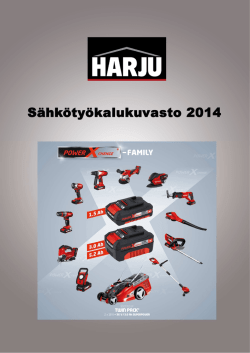 Sähkötyökalut 2014 - Kauppahuone Harju Oy