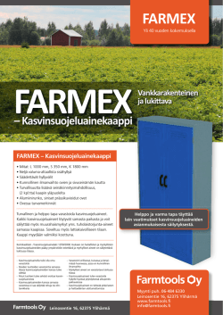 FARMEX -kasvinsuojeluainekaappi