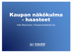 Kati Manninen | Kaukomarkkinat Oy