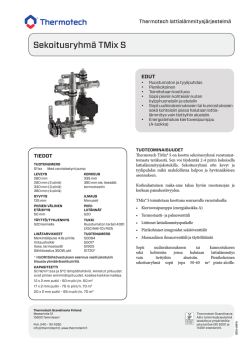 Asennusohje Sekoitusryhmä TMix S - AO501 PDF