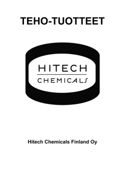TEHO-TUOTTEET - Hitech Chemicals