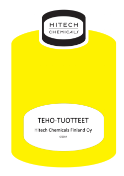 TEHO%TUOTTEET` - Hitech Chemicals