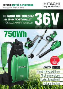 Lataa pdf-tiedosto - Hitachi Power Tools Finland Oy