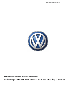Esite koeajoautosta - Volkswagen Demo Tour