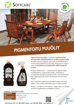 Wood Oil – pigmentoitu puuöljy TUOTEKORTTI.indd