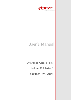 User Manual 4ipnet EAP767