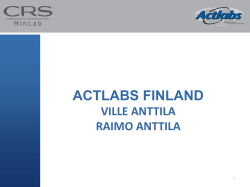 Actlabs Finland, toimitusjohtaja, Raimo Anttila
