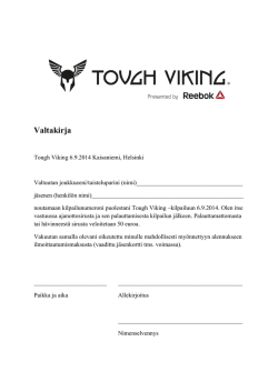 Valtakirja - Tough Viking