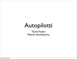 Fundamentals of Autopilot, by Tauno Voipio