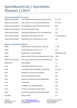 Sporttifutiksen erotuomaritarvikehinnasto 2014.pdf