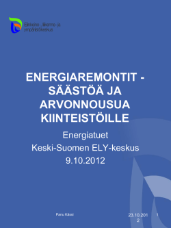 Energiatuet, Keski-Suomen Ely
