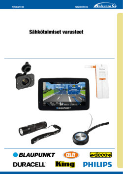 Sähkötoimiset varusteet