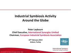 Industrial Symbiosis - Endüstriyel Simbiyoz Endüstriyel Ekoloji