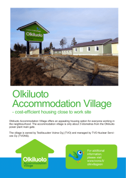 Olkiluoto Accommodation Village