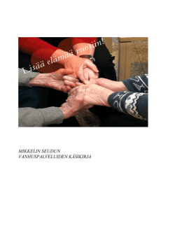 Seudullinen vanhuspalvelujen käsikirja 2014