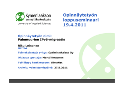 Pääsylistat - papaya.ictlab.kyamk.fi serveri (alias www, cisco)