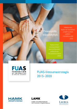 FUAS-liittoumastrategia 2015–2020