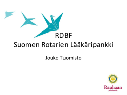 Suomen Rotary r.y. Lääkäripankki