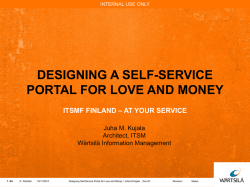 Designing a self-service portal for love and money
