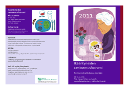 Ravitsemusfoorumi 2011, ohjelma.pdf