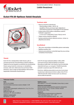 ExAct FD-20 Optinen liekki-ilmaisin - Mikro
