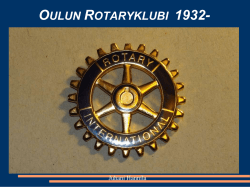 OULUN ROTARYKLUBI 1932-