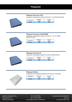 P&ouml;lypussit - Suomen Imurikeskus Oy