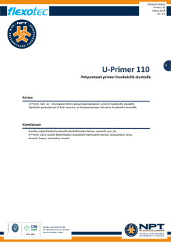 U-Primer 110 - Flexotec Oy