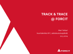 PROJECT: Track & Trace