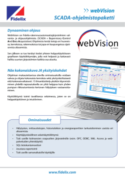 SCADA-ohjelmistopaketti webVision
