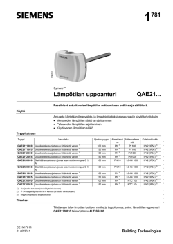 1781 Lämpötilan uppoanturi QAE21