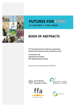 BOOK OF ABSTRACTS - Futures for Food