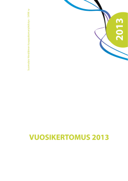 VUOSIKERTOMUS 2013 - Suomalais